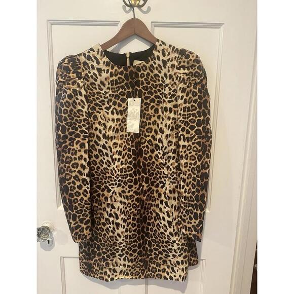Tuckernuck x India Hicks Leopard Domino Dress $198 NWT Medium M Sold Out - Picture 2 of 5
